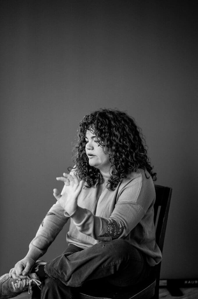 Participant Vanessa during her Big Talk session, image 5