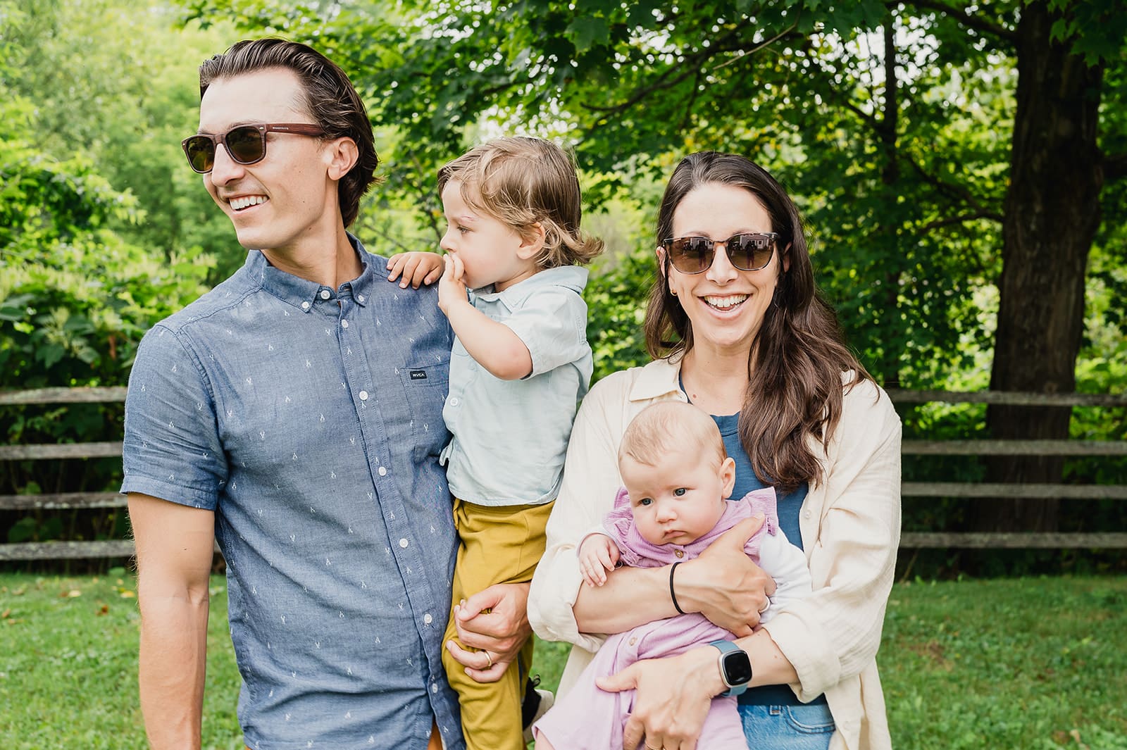 Fine art family portrait taken during a 10-minute mini session